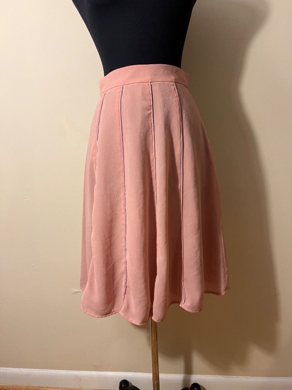 Chadwicks dusty pink midi skirt